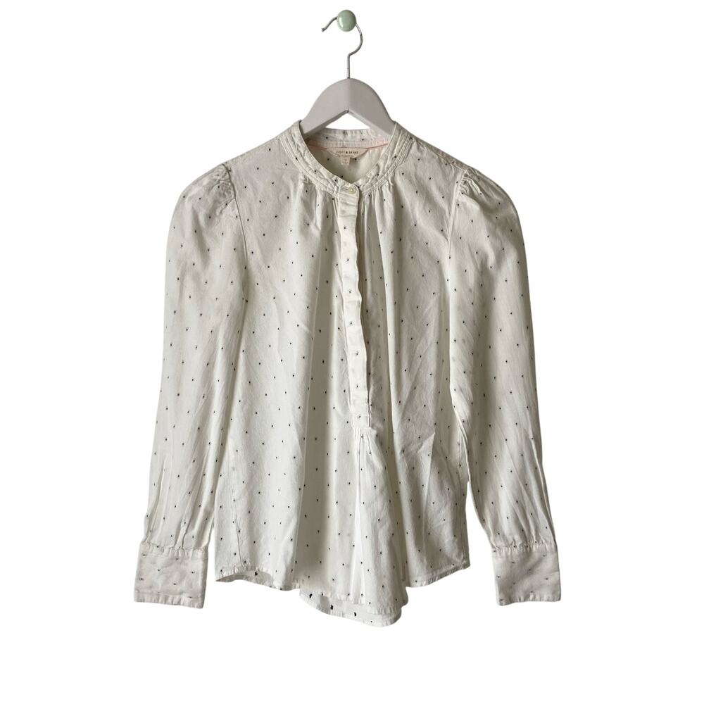 Lucky Brand Polka Dot Blouse Size Small